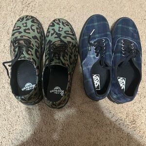 Vans Blue and Green Sneakers Set